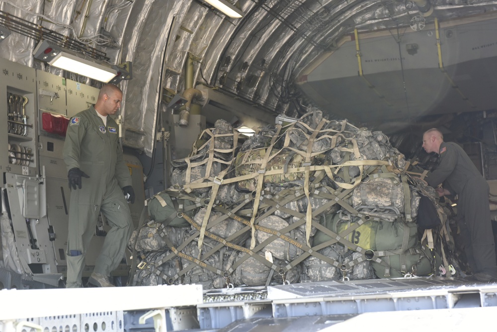 First NCANG C-17 Mission to Pope Army Airfield