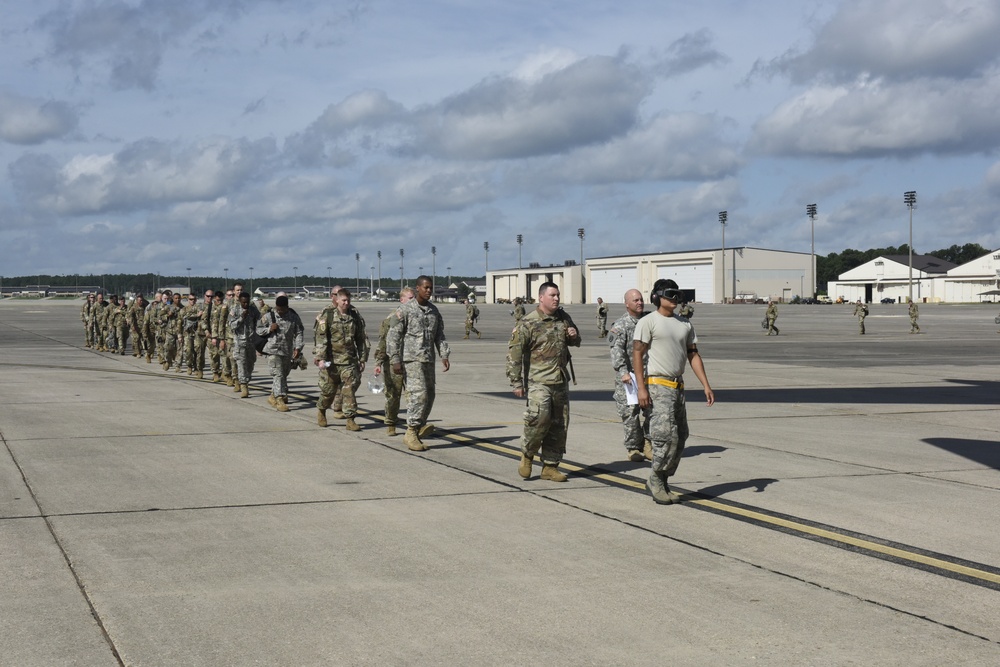 First NCANG C-17 Mission to Pope Army Airfield