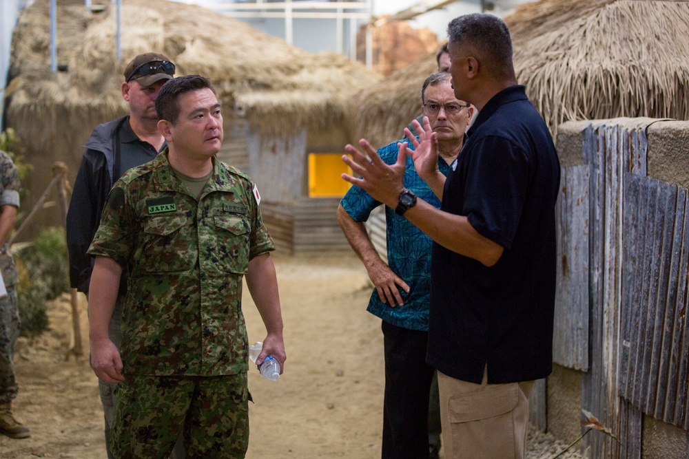 Japanese Military Attaché visits the Infantry Immersion Trainer facility