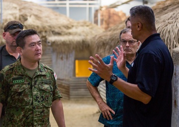 Japanese Military Attaché visits the Infantry Immersion Trainer facility