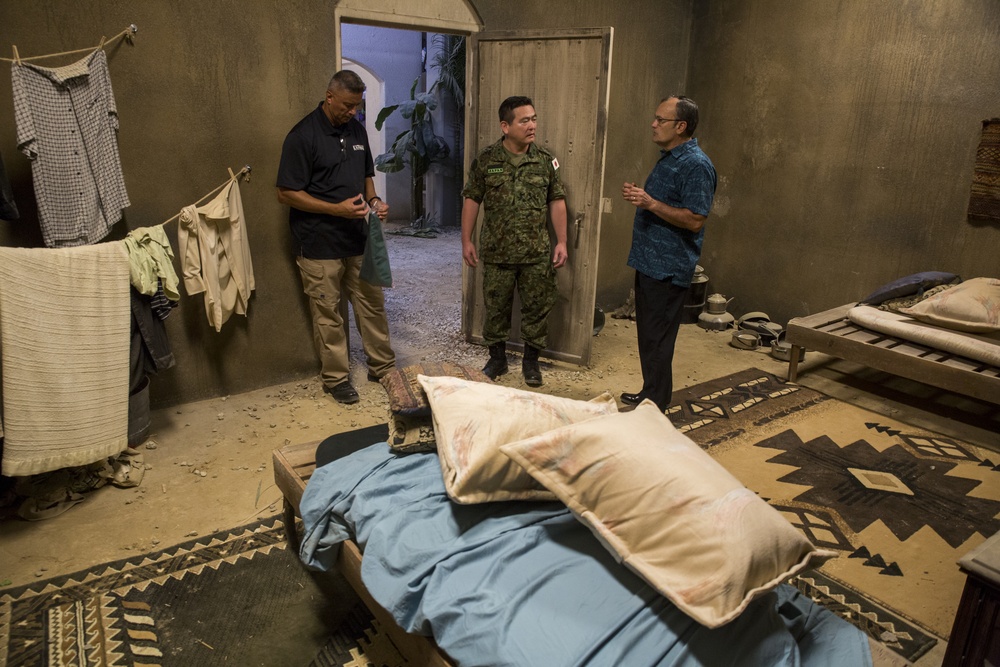 Japanese Military Attaché visits the Infantry Immersion Trainer facility