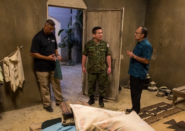 Japanese Military Attaché visits the Infantry Immersion Trainer facility