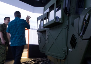Japanese Military Attaché visits the Infantry Immersion Trainer facility
