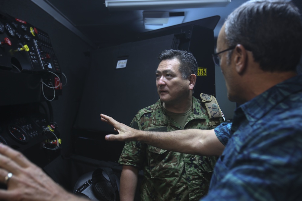 Japanese Military Attaché visits the Infantry Immersion Trainer facility