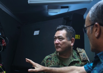 Japanese Military Attaché visits the Infantry Immersion Trainer facility