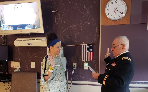 Swapping a cap and gown for a hospital gown