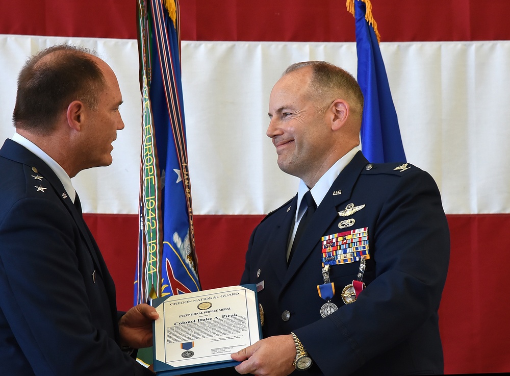 142nd Fighter Wing Change of Commander