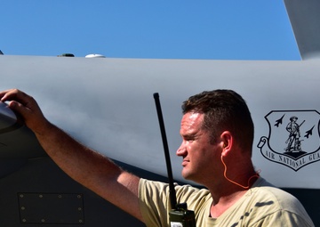 California Fires: Maintainers lift MQ-9s for wildfire missions