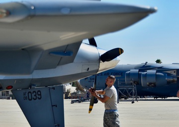 California Fires: Maintainers lift MQ-9s for wildfire missions