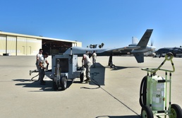 California Fires: Maintainers lift MQ-9s for wildfire missions