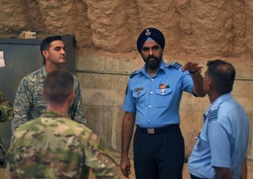 Indian Air Force Subject Matter Experts share training ideas with Airmen on Guam
