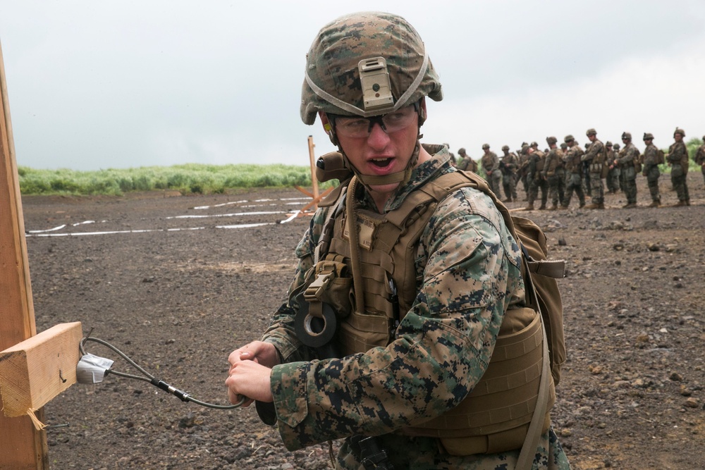 Marines with Company F refine explosive breaching tactics