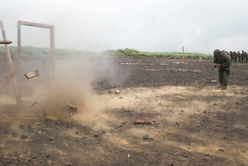 Marines with Company F refine explosive breaching tactics