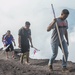 Company F Marines hike Mount Fuji