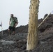 Company F Marines hike Mount Fuji