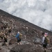 Company F Marines hike Mount Fuji