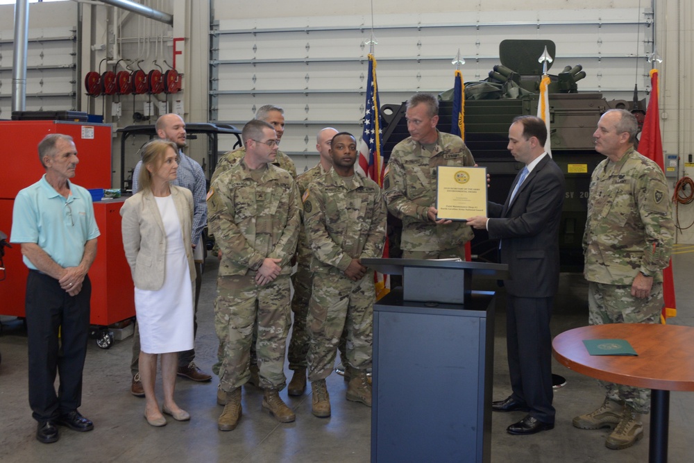 NCNG Field Maintenance Shop No. 1 Wins Highest Honor With Secretary of the Army Environmental Award