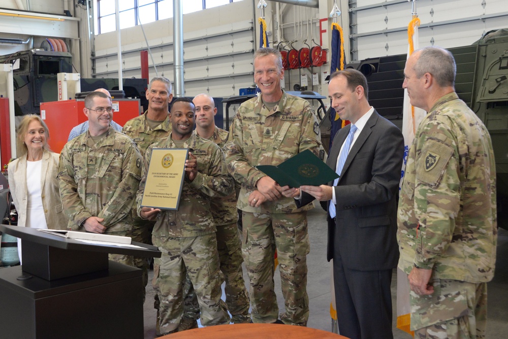 NCNG Field Maintenance Shop No. 1 Wins Highest Honor With Secretary of the Army Environmental Award