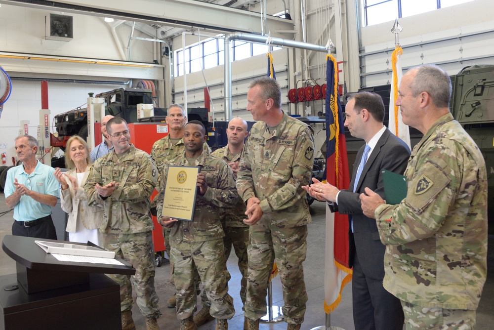 NCNG Field Maintenance Shop No. 1 Wins Highest Honor With Secretary of the Army Environmental Award