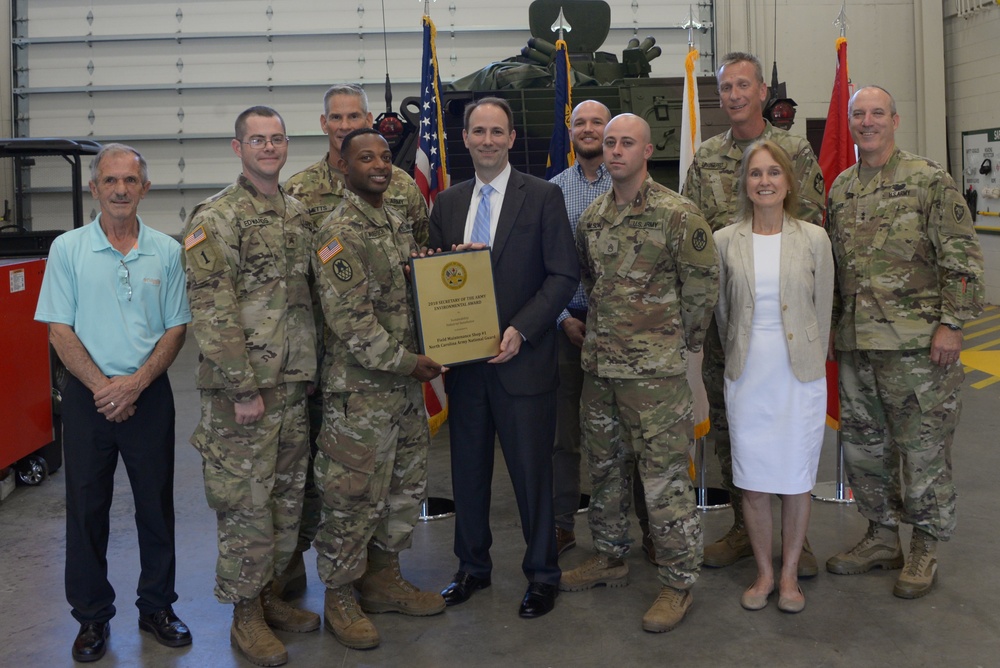 NCNG Field Maintenance Shop No. 1 Wins Highest Honor With Secretary of the Army Environmental Award