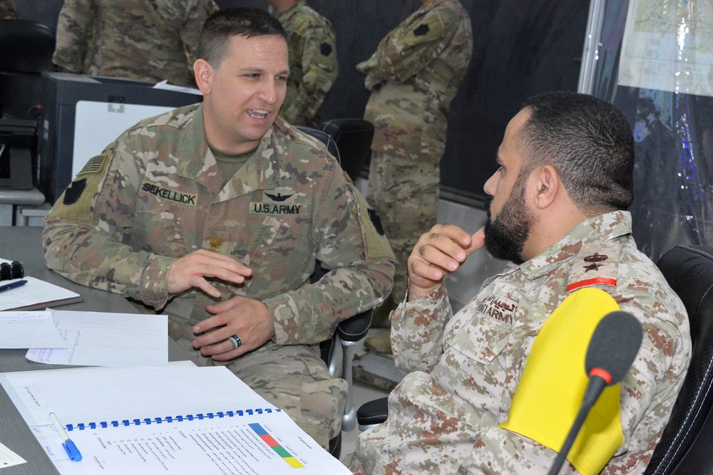 Task Force Spartan, Kuwait Land Forces refine communication