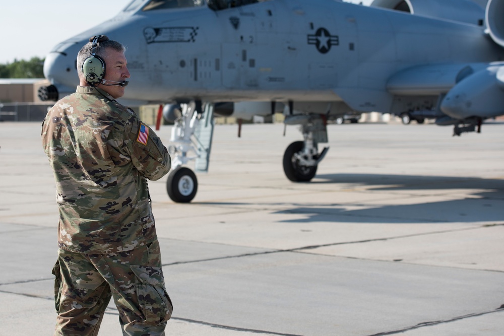 Brig. Gen. Garshak participates in A-10 launch