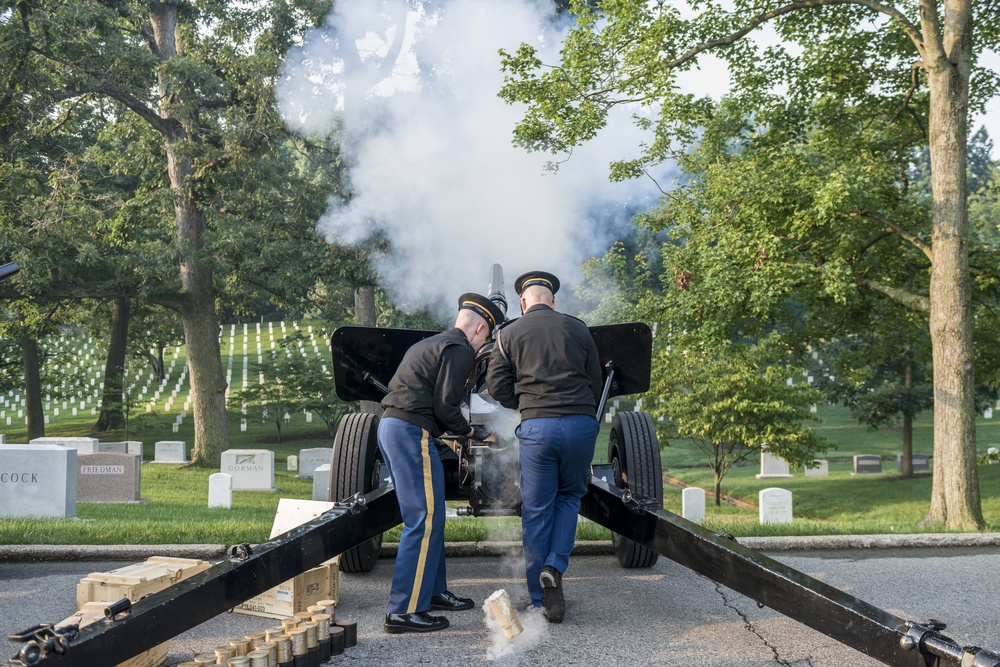 Presidential Salute Battery Practice