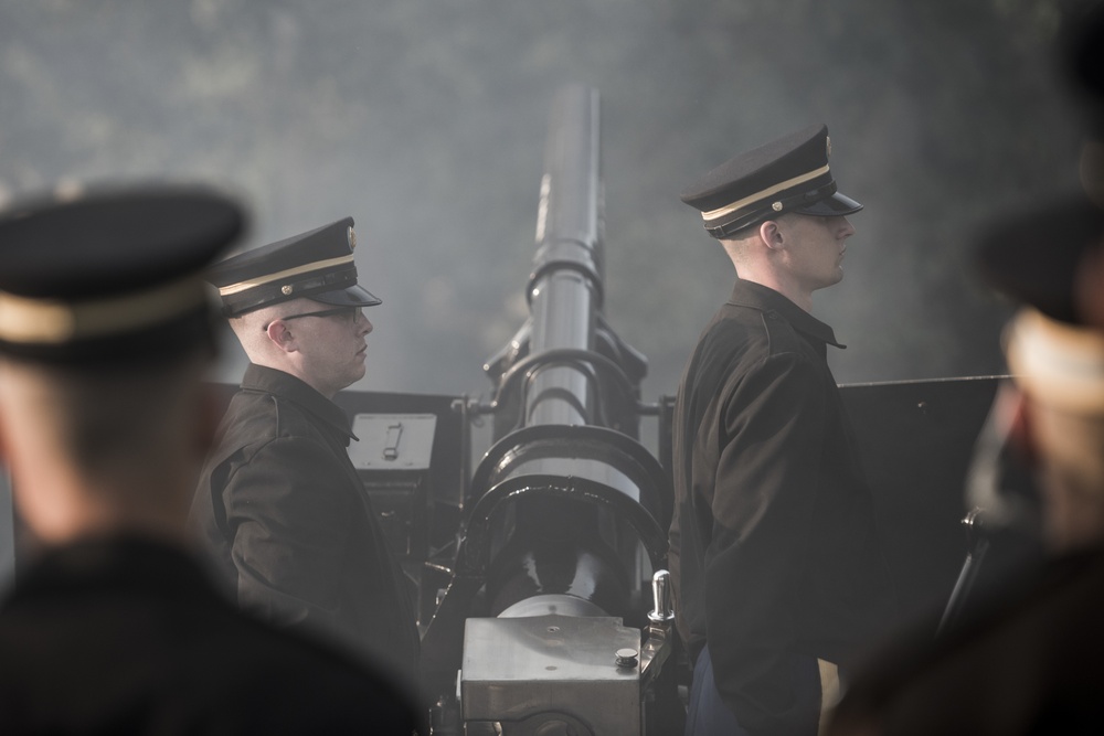 Presidential Salute Battery Practice