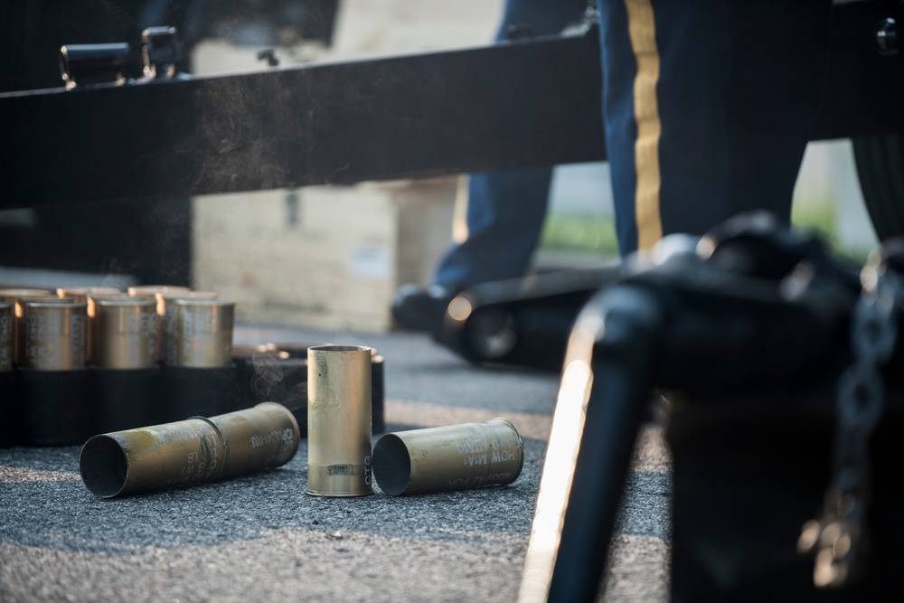 Presidential Salute Battery Practice