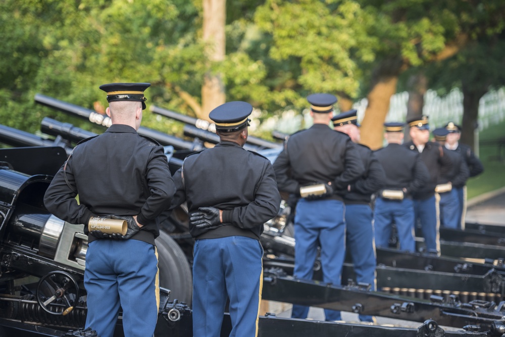 Presidential Salute Battery Practice