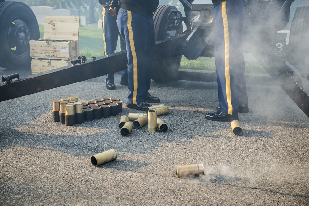 Presidential Salute Battery Practice