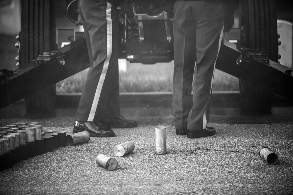 Presidential Salute Battery Practice