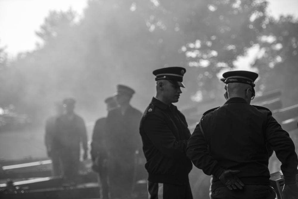 Presidential Salute Battery Practice