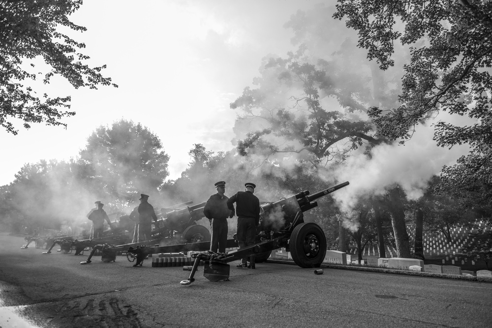 Presidential Salute Battery Practice