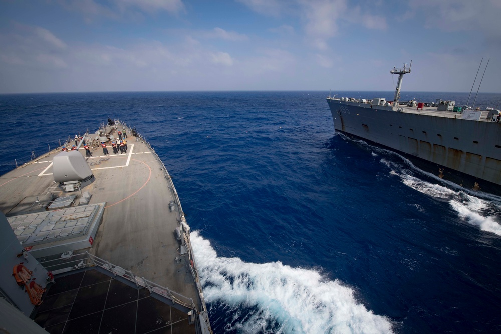 USS Carney Conducts Underway Replenishment
