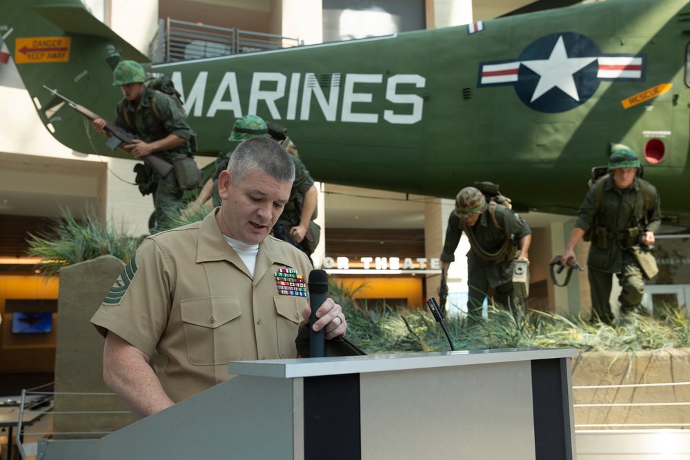 Master Gunnery Sgt. Cody Abel's retirement ceremony