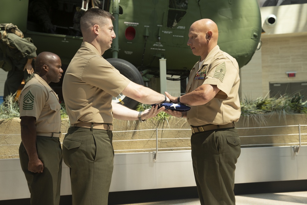 Master Gunnery Sgt. Cody Abel's retirement ceremony