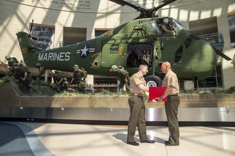 Master Gunnery Sgt. Cody Abel's retirement ceremony