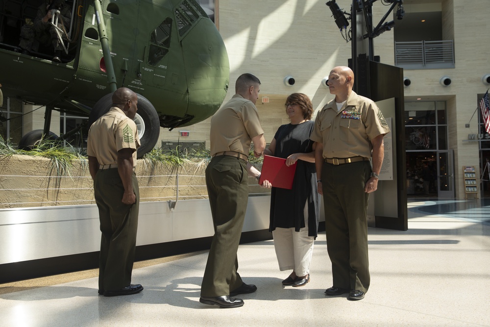 Master Gunnery Sgt. Cody Abel's retirement ceremony