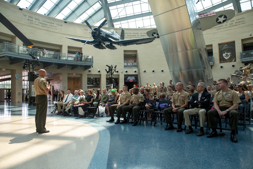 Master Gunnery Sgt. Cody Abel's retirement ceremony
