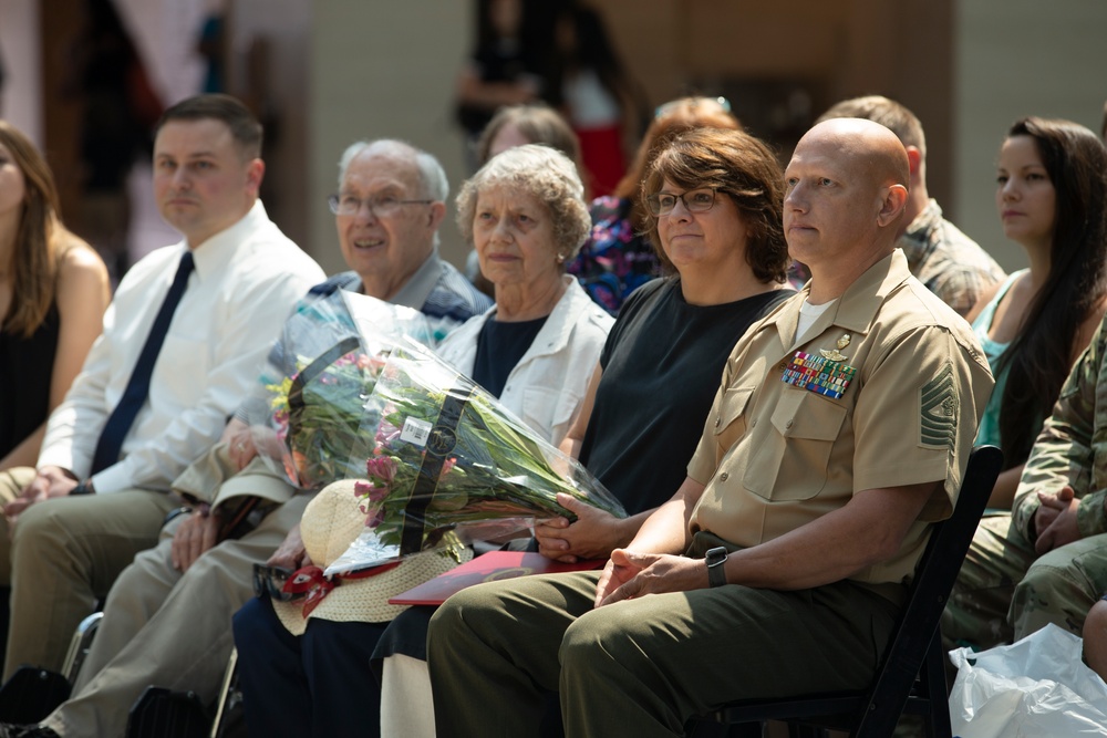 Master Gunnery Sgt. Cody Abel's retirement ceremony