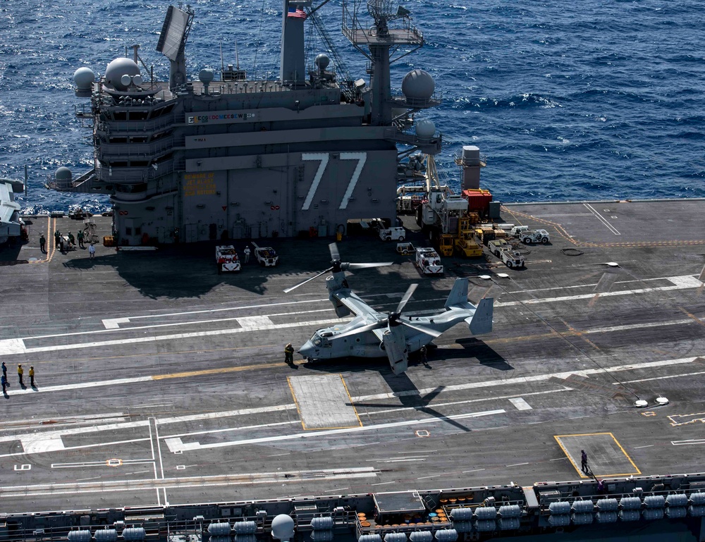 MV-22 Osprey Prepares To Take Off