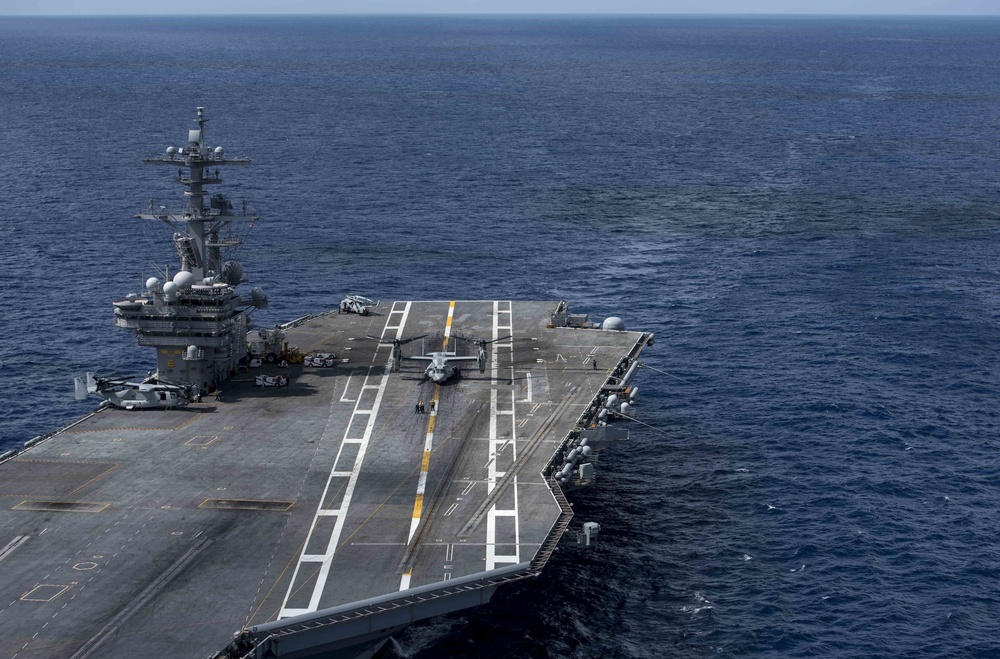 MV-22 Osprey Prepares To Take Off