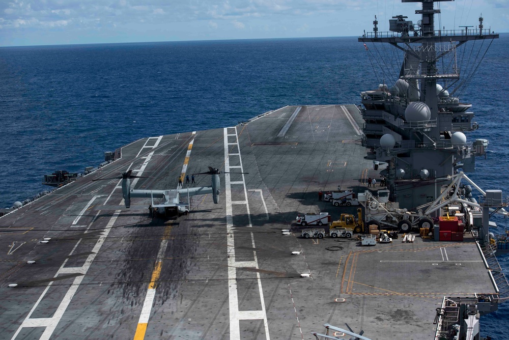 MV-22 Osprey Prepares To Take Off