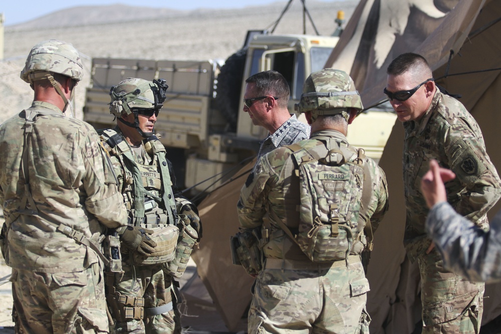 DVIDS - Images - NGB Chief visits 56th SBCT in the field [Image 3 of 5]