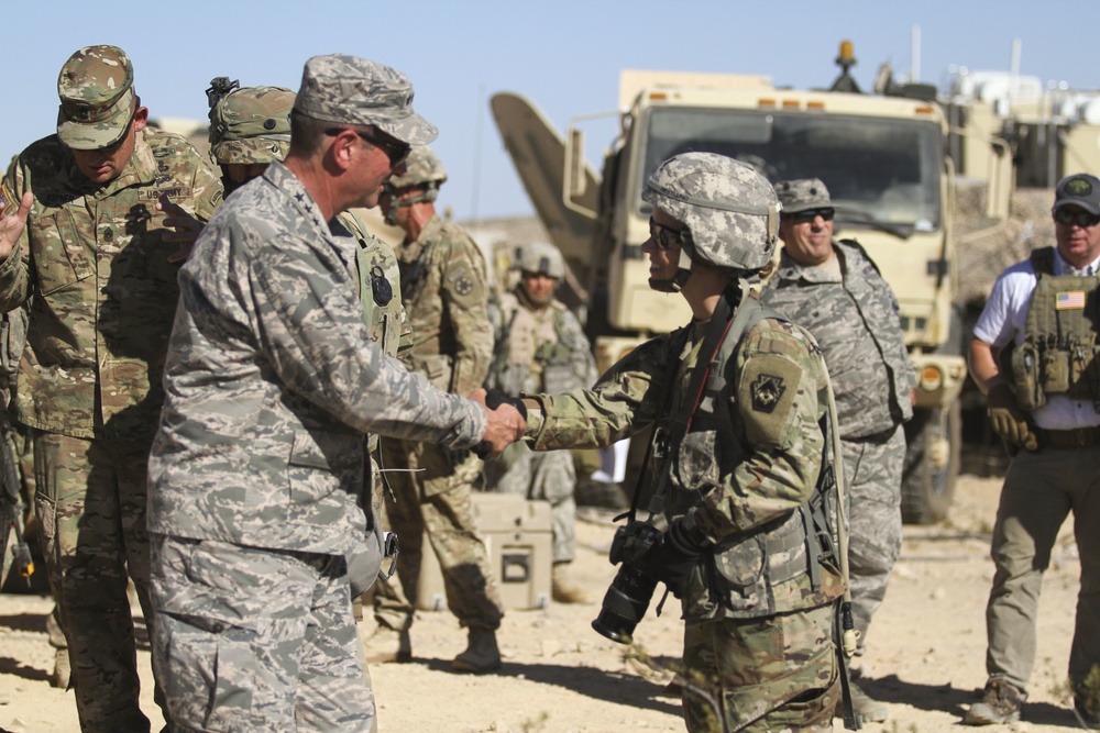 NGB Chief visits 56th SBCT in the field