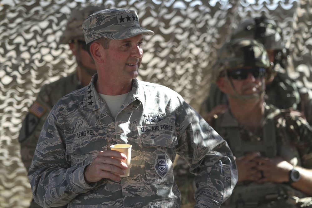 NGB Chief visits 56th SBCT in the field