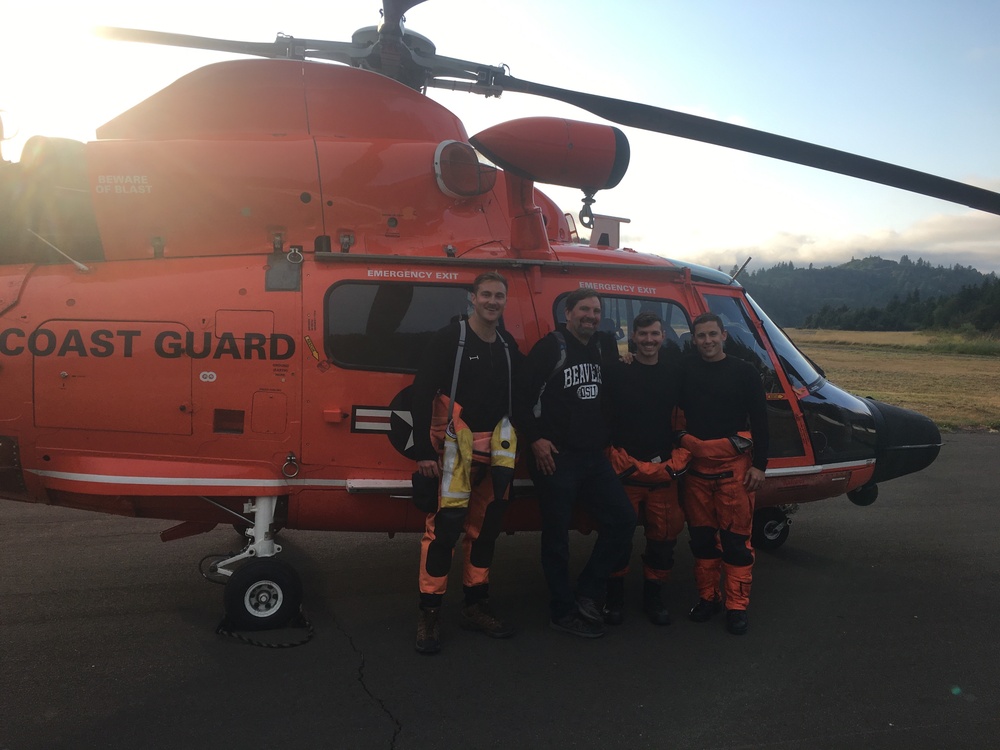 Coast Guard aircrew hoists man who fell off cliff near Lincoln City, Oregon