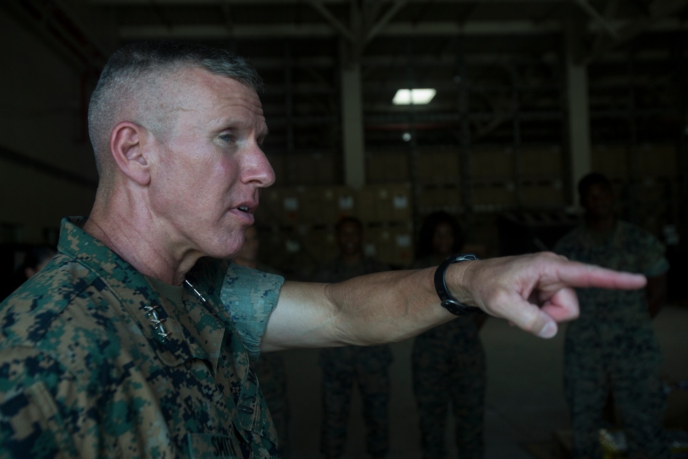 III MEF General visits 31st MEU Marines and Sailors before deployment