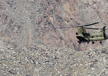 Flying over northern Afghanistan